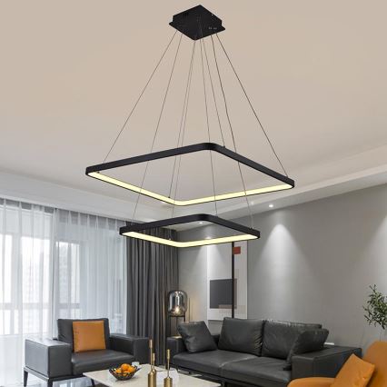 LED Dimmable κρεμαστό φωτιστικό οροφής LED/90W/230V 3000-6500K + τηλεχειριστήριο