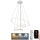 Led Dimmable κρεμαστό φωτιστικό οροφής LED/90W/230V 3000-6500K διάμετρος 60 cm + τηλεχειριστήριο