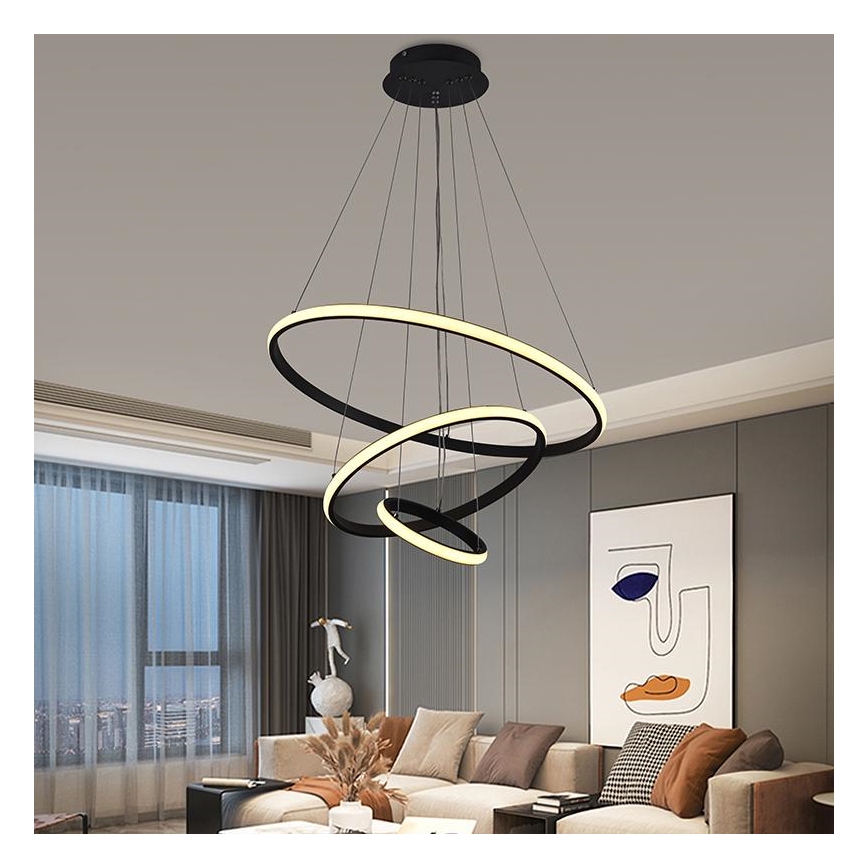 LED Dimmable κρεμαστό φωτιστικό οροφής LED/90W/230V 3000-6500K + τηλεχειριστήριο