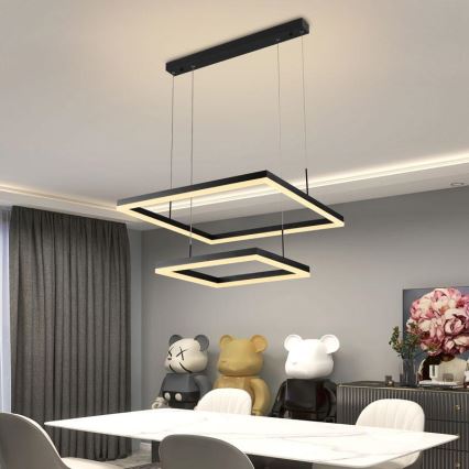 LED Dimmable κρεμαστό φωτιστικό οροφής LED/90W/230V 3000-6500K  + τηλεχειριστήριο