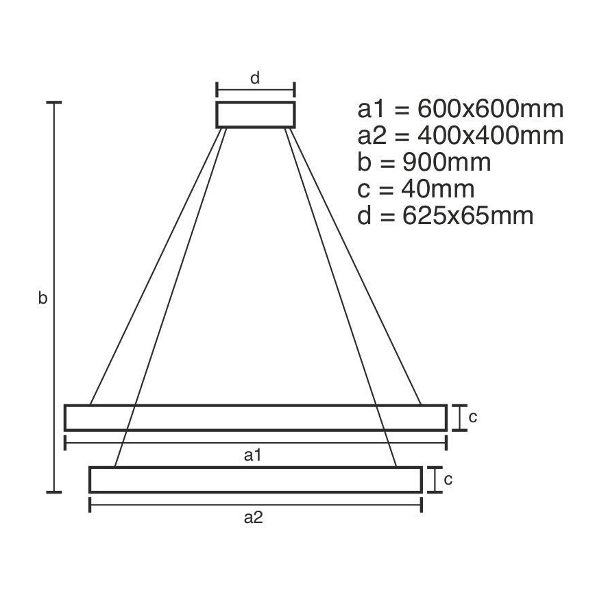 LED Dimmable κρεμαστό φωτιστικό οροφής LED/90W/230V 3000-6500K  + τηλεχειριστήριο