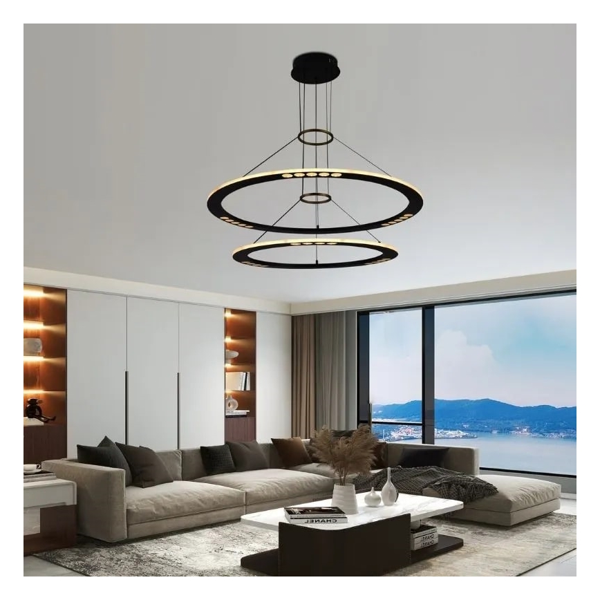 Led Dimmable κρεμαστό φωτιστικό οροφής LED/90W/230V 3000-6500K + τηλεχειριστήριο
