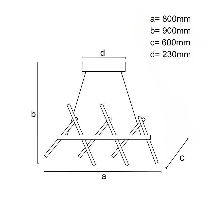Led Dimmable κρεμαστό φωτιστικό οροφής LED/90W/230V 3000-6500K + τηλεχειριστήριο