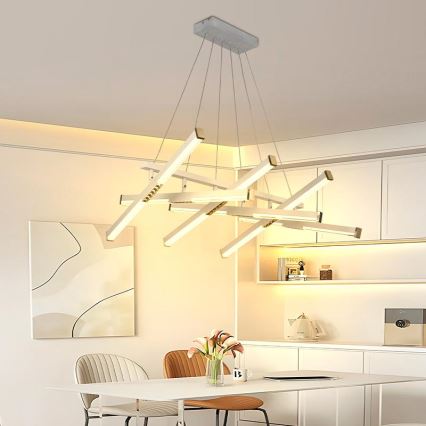 Led Dimmable κρεμαστό φωτιστικό οροφής LED/90W/230V 3000-6500K + τηλεχειριστήριο