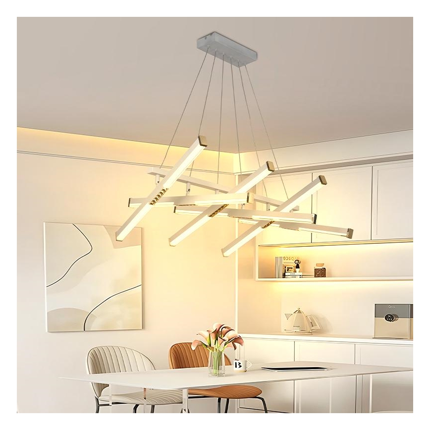 Led Dimmable κρεμαστό φωτιστικό οροφής LED/90W/230V 3000-6500K + τηλεχειριστήριο
