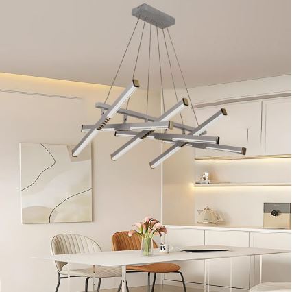 Led Dimmable κρεμαστό φωτιστικό οροφής LED/90W/230V 3000-6500K + τηλεχειριστήριο