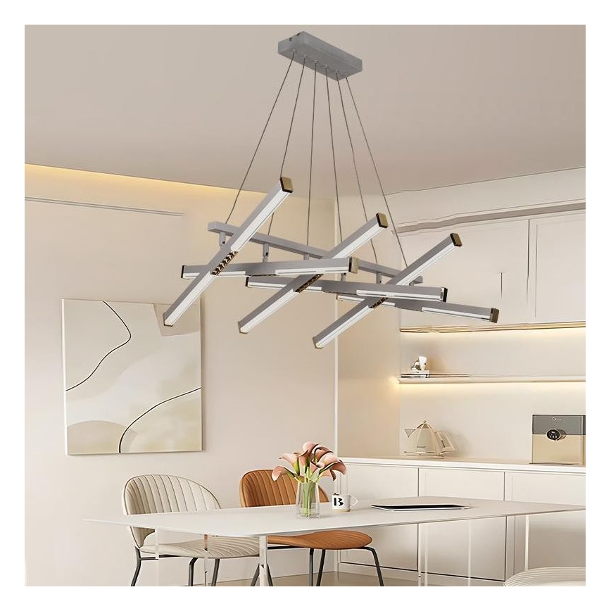 Led Dimmable κρεμαστό φωτιστικό οροφής LED/90W/230V 3000-6500K + τηλεχειριστήριο