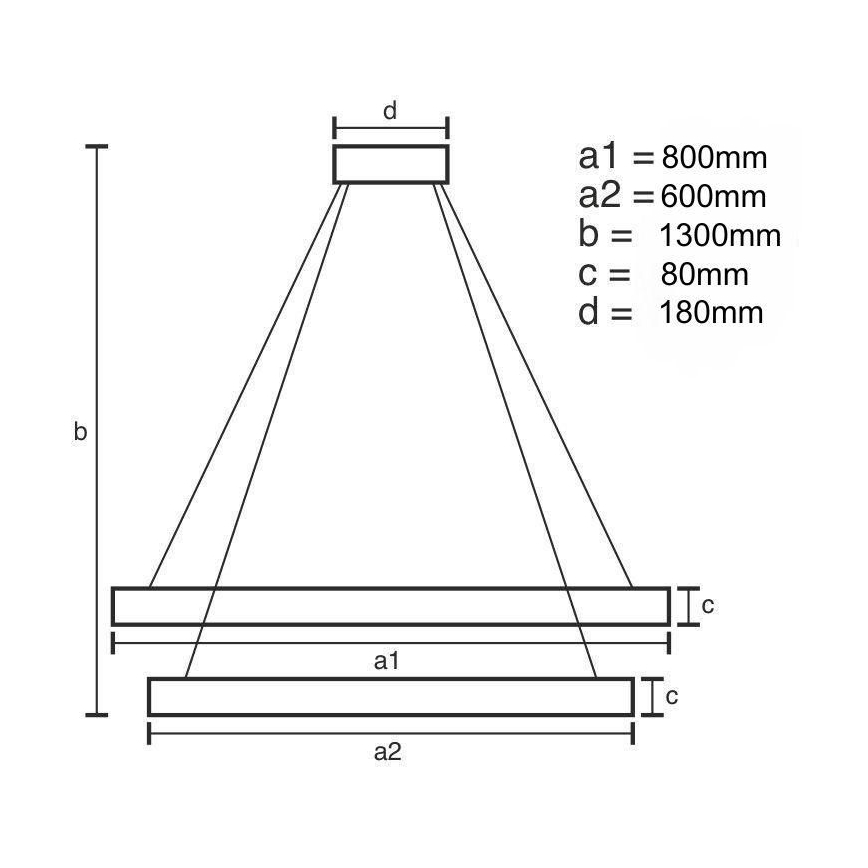 LED Dimming κρύσταλλο πολύφωτο on a string LED/90W/230V 3000-6500K χρυσαφί/χρώμιο + τηλεχειριστήριο