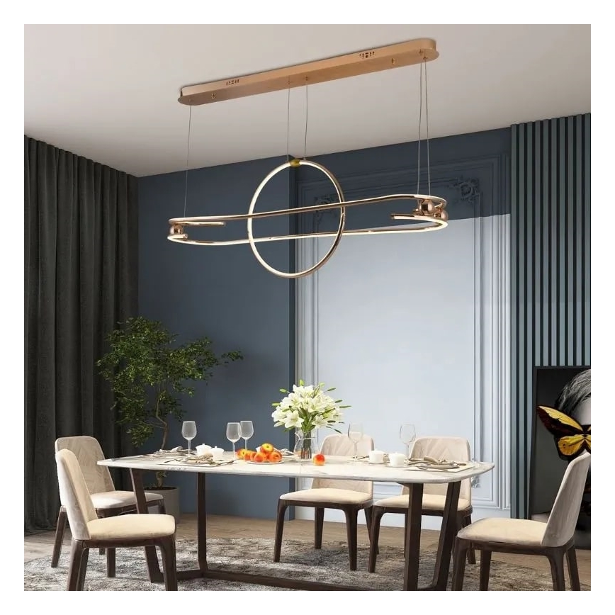 Led Dimmable κρεμαστό φωτιστικό οροφής LED/95W/230V 3000-6500K + τηλεχειριστήριο