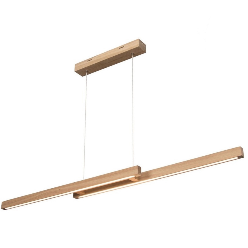 Led Dimmable κρεμαστό φωτιστικό οροφής SMAL 2xLED/22,5W/230V δρυς