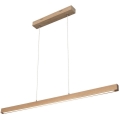 Led Dimmable κρεμαστό φωτιστικό οροφής SMAL LED/15W/230V δρυς