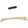 Led Dimmable κρεμαστό φωτιστικό οροφής ZIAD LED/14W/230V δρυς