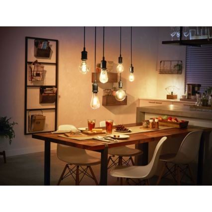 LED Dimmable λάμπα Philips Hue WHITE FILAMENT G125 E27/7W/230V 2100K