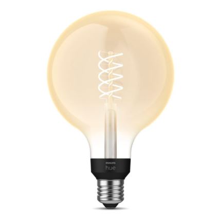 LED Dimmable λάμπα Philips Hue WHITE FILAMENT G125 E27/7W/230V 2100K