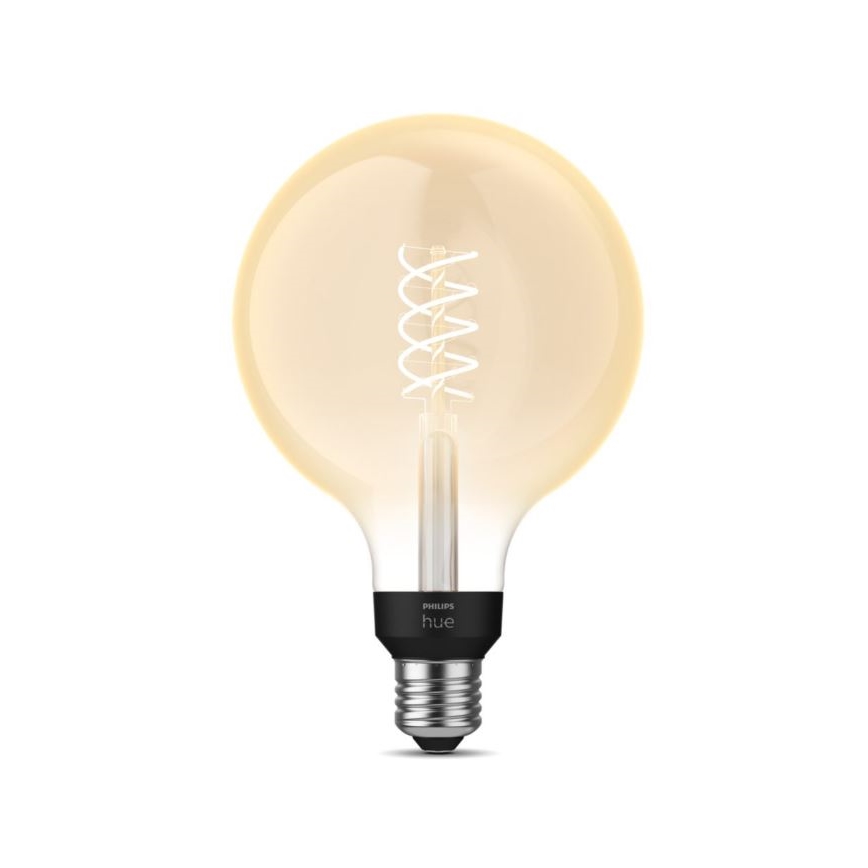 LED Dimmable λάμπα Philips Hue WHITE FILAMENT G125 E27/7W/230V 2100K