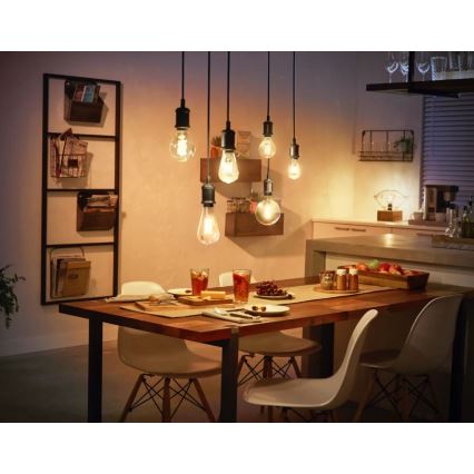 LED Dimmable λάμπα Philips Hue WHITE FILAMENT ST64 E27/7W/230V 2100K