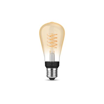 LED Dimmable λάμπα Philips Hue WHITE FILAMENT ST64 E27/7W/230V 2100K