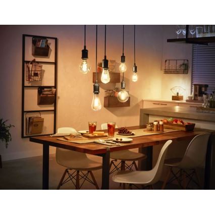 LED Dimmable λάμπα Philips Hue WHITE FILAMENT ST72 E27/7W/230V 2100K