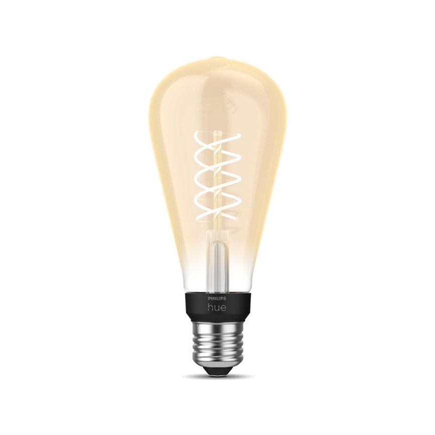 LED Dimmable λάμπα Philips Hue WHITE FILAMENT ST72 E27/7W/230V 2100K