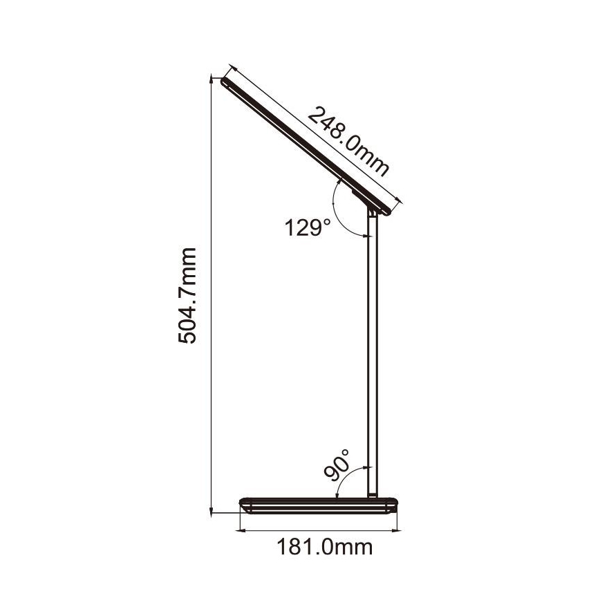LED Dimmable επιτραπέζια λάμπα αφής με ασύρματη φόρτιση JOY LED/6W/230V + USB λευκό