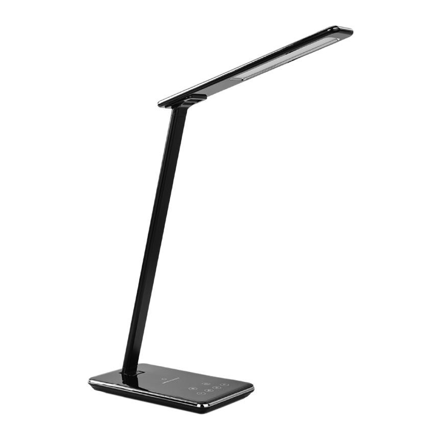 LED Dimmable επιτραπέζια λάμπα αφής με ασύρματη φόρτιση JOY LED/6W/230V + USB μαύρο