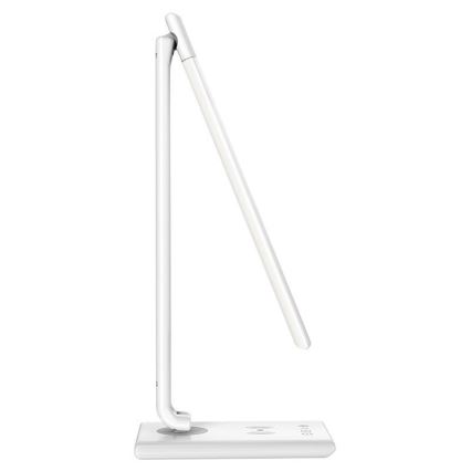 LED Dimmable επιτραπέζια λάμπα αφής με ασύρματη φόρτιση MEGGIE LED/8W/230V + USB