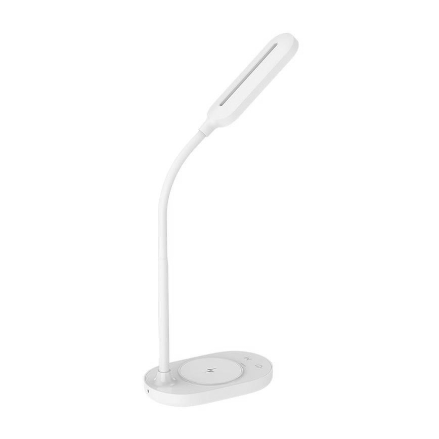 LED Dimmable επιτραπέζια λάμπα αφής με ασύρματη φόρτιση OCTAVIA LED/7W/230V λευκό