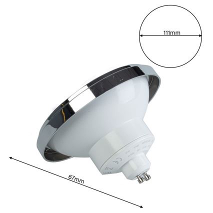 LED Dimmable λαμπτήρας AR111 GU10/12W/230V 4000K