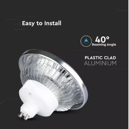 LED Dimmable λαμπτήρας AR111 GU10/12W/230V 4000K