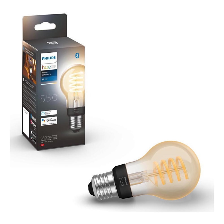 LED Dimmable λαμπτήρας Philips Hue WHITE AMBIANCE A60 E27/7W/230V 2200-4500K