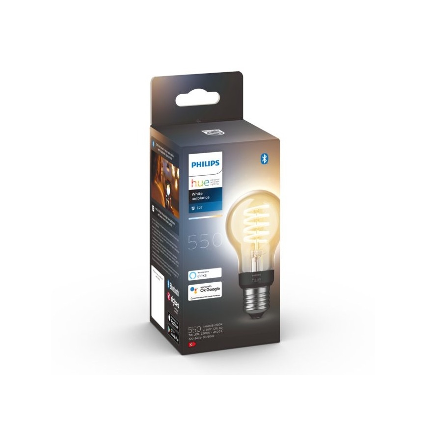 LED Dimmable λαμπτήρας Philips Hue WHITE AMBIANCE A60 E27/7W/230V 2200-4500K