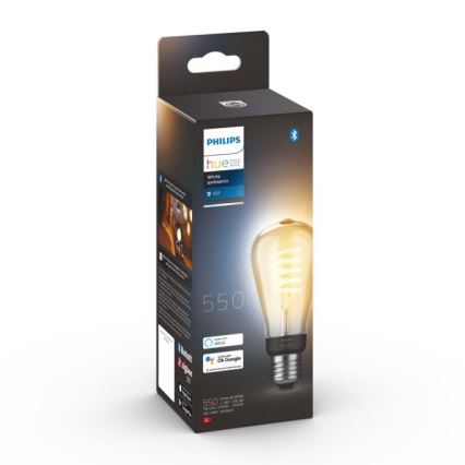 LED Dimmable λαμπτήρας Philips Hue WHITE AMBIANCE ST64 E27/7W/230V 2200-4500K