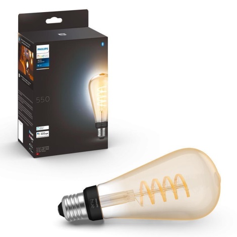 LED Dimmable λαμπτήρας Philips Hue WHITE AMBIANCE ST72 E27/7W/230V 2200-4500K