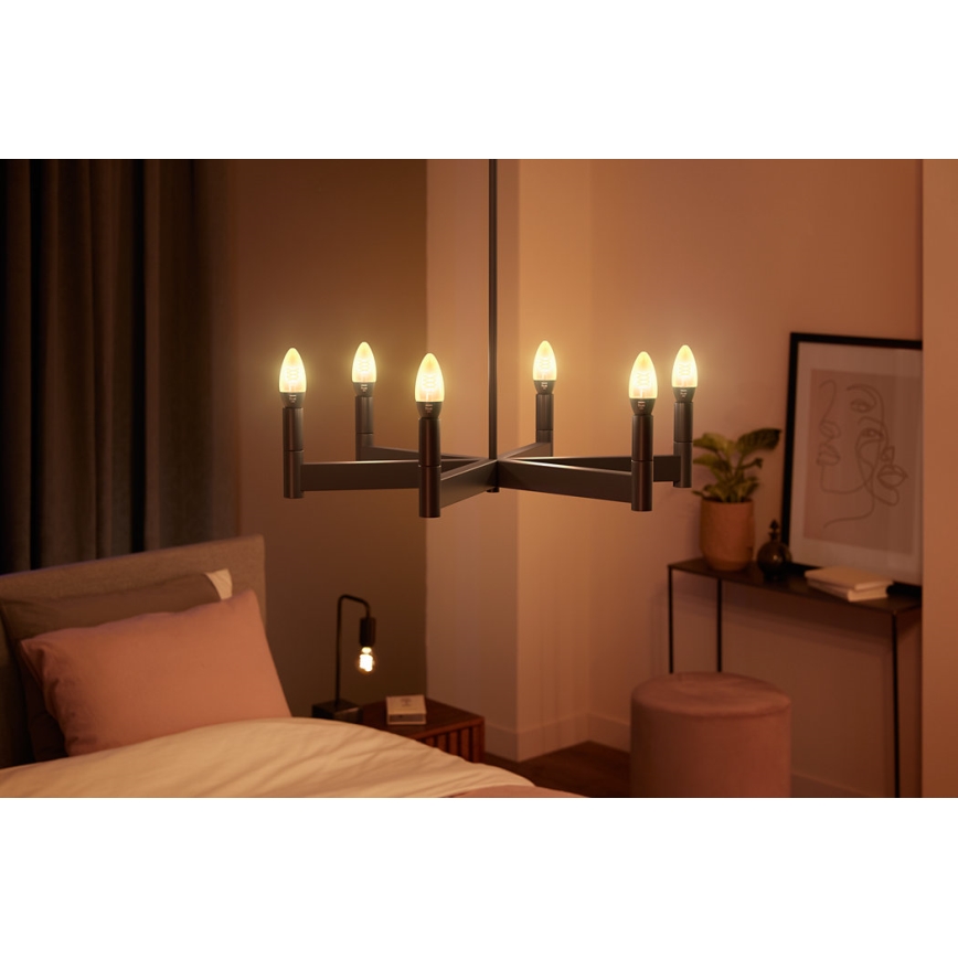 LED Dimmable λαμπτήρας Philips Hue WHITE FILAMENT E14/4,5W/230V 2100K