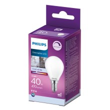 LED Dimmable λαμπτήρας Philips P45 E14/4,5W/230V 4000K