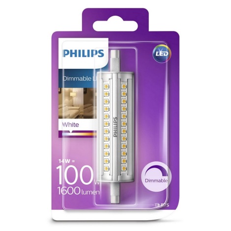 LED Dimmable λαμπτήρας Philips R7s/14W/230V 3000K 118 mm