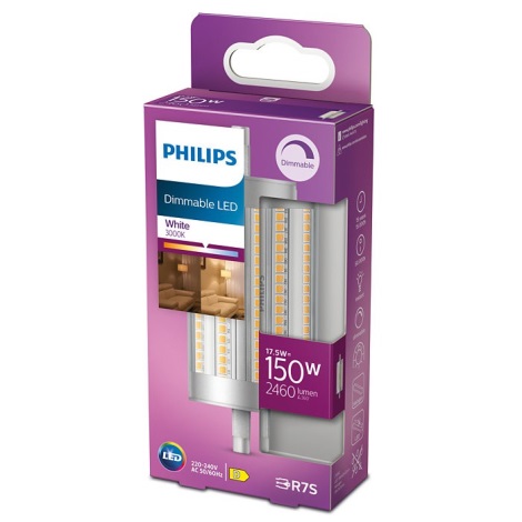 LED Dimmable λαμπτήρας Philips R7s/17,5W/230V 3000K