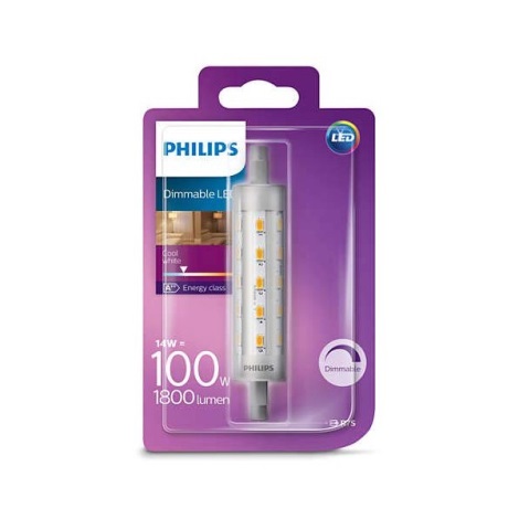 LED Dimmable λαμπτήρας R7s/14W/230V - Philips 118 mm