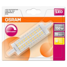 LED Dimmable λαμπτήρας R7s/17,5W/230V 2700K - Osram 118 mm