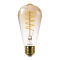 LED Dimmable λαμπτήρας VINTAGE Philips ST64 E27/4,5W/230V 1800K