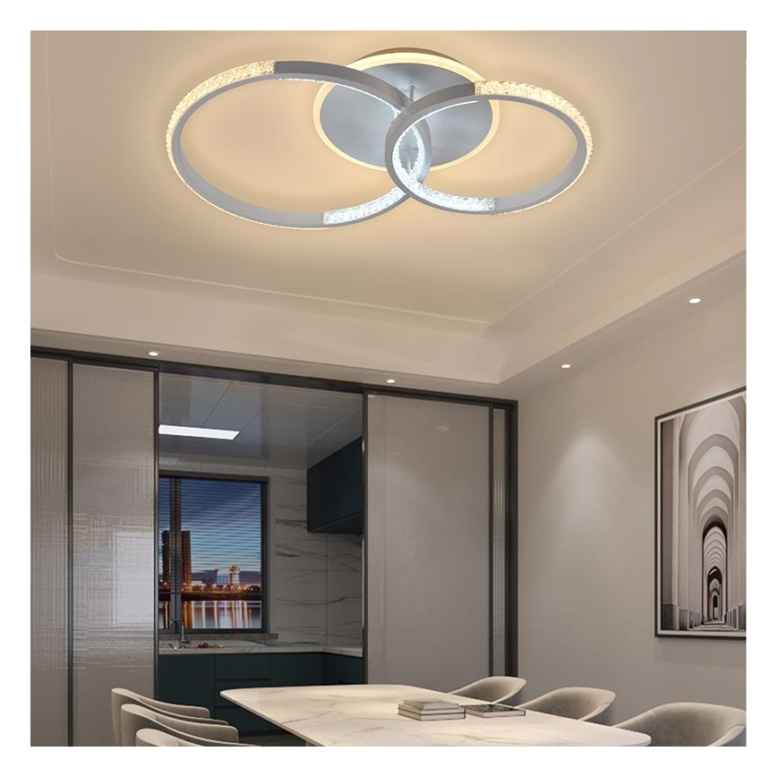 LED Dimmable πλαφονιέρα οροφής LED/55W/230V 3000-6500K + τηλεχειριστήριο
