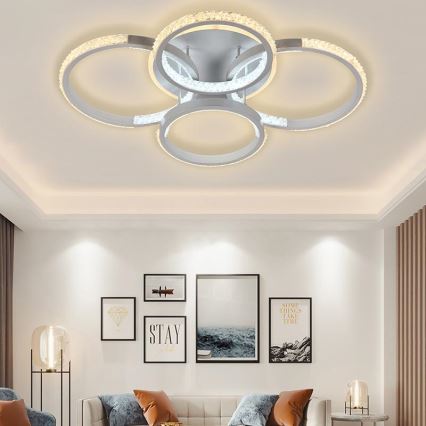 LED Dimmable πλαφονιέρα οροφής LED/80W/230V 3000-6500K + τηλεχειριστήριο