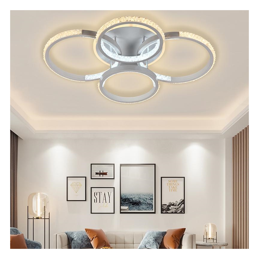 LED Dimmable πλαφονιέρα οροφής LED/80W/230V 3000-6500K + τηλεχειριστήριο
