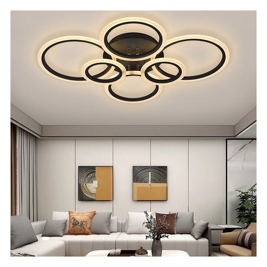 LED Dimmable πλαφονιέρα οροφής LED/85W/230V 3000-6500K + τηλεχειριστήριο