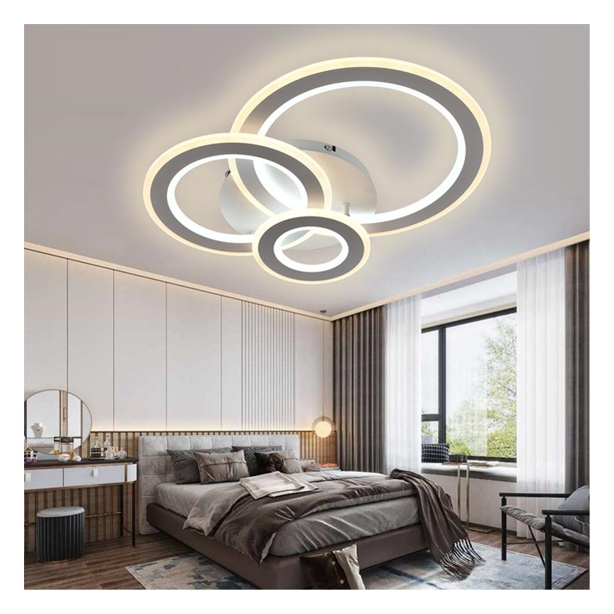 LED Dimmable πλαφονιέρα οροφής LED/90W/230V 3000-6500K + τηλεχειριστήριο