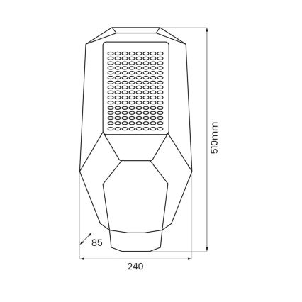 LED Dimmable προβολέας με αισθητήρα σούρουπου και solar panel LED/200W/20000 mAh 6500K IP65 γκρι