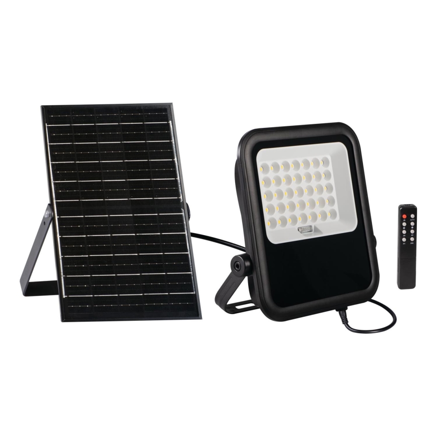 LED Dimmable προβολέας με ηλιακό πάνελ και αισθητήρα λυκόφωτος LED/15W/15000 mAh 3,2V IP65 + τηλεχειριστήριο