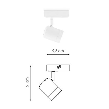 LED Dimmable σποτ MANU 1xGU10/5,8W/230V λευκό