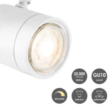 LED Dimmable σποτ MANU 1xGU10/5,8W/230V λευκό