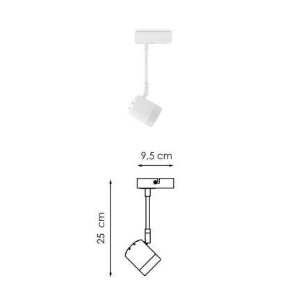 LED Dimmable σποτ MANU 1xGU10/5,8W/230V λευκό